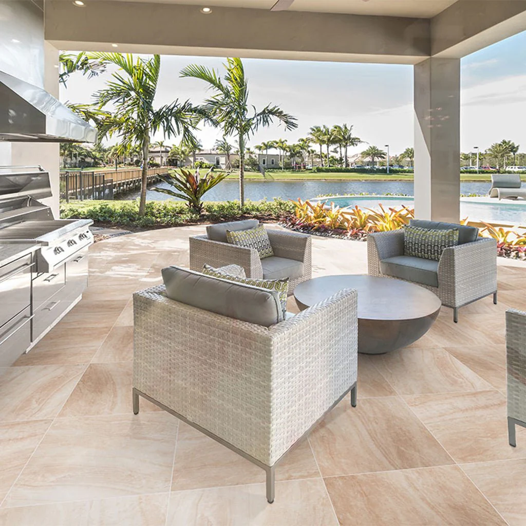 Praia Crema, 24" x 24" - 2CM Outdoor Porcelain Paver - Image 2