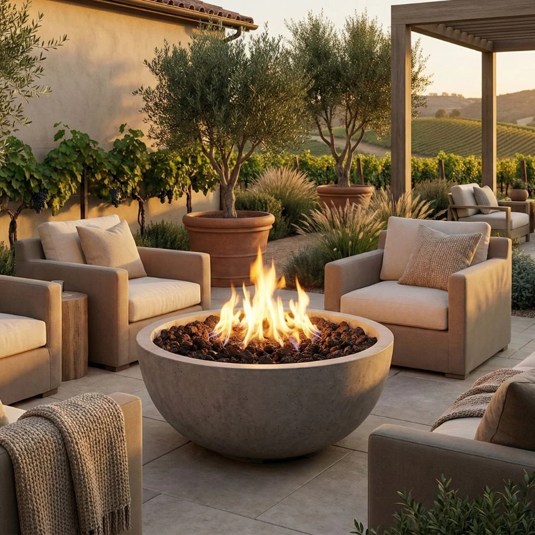 Moderno 1 Fire Bowl - Gas Fire Pit - Image 13