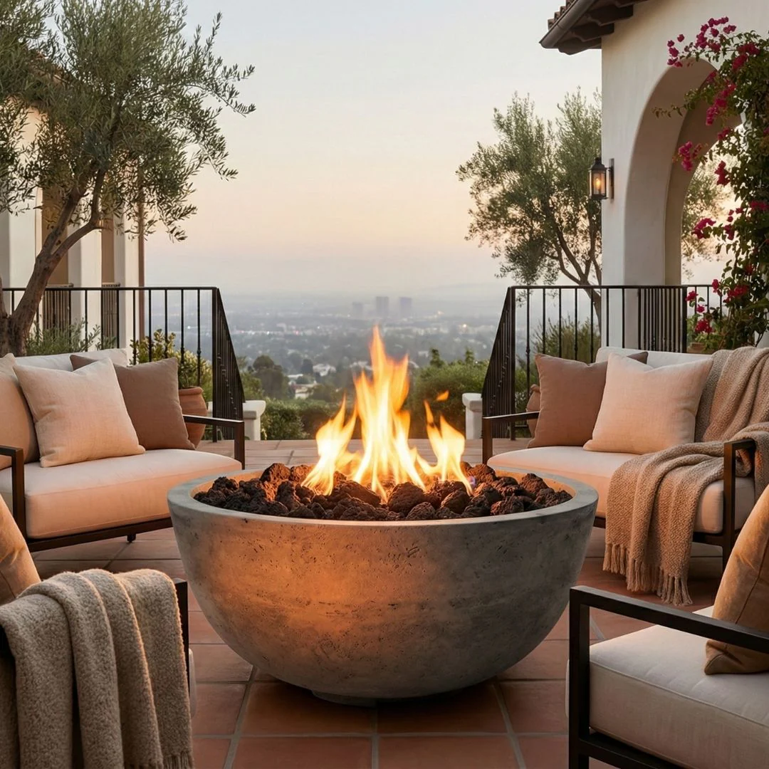 Moderno 1 Fire Bowl - Gas Fire Pit - Image 15
