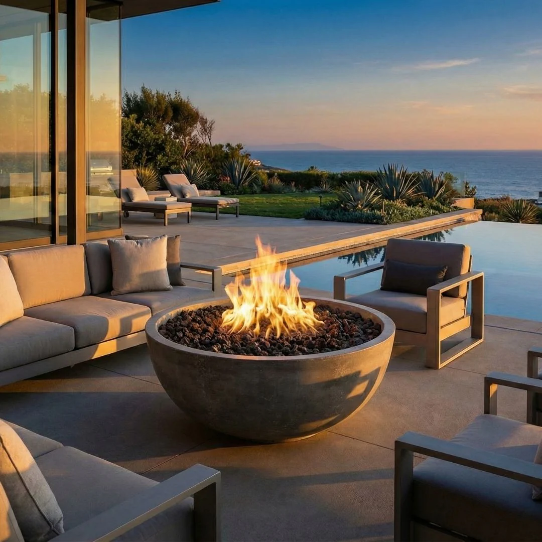 Moderno 1 Fire Bowl - Gas Fire Pit - Image 6