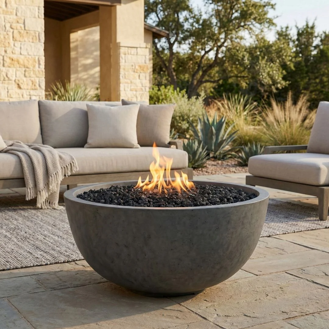 Moderno 1 Fire Bowl - Gas Fire Pit - Image 9