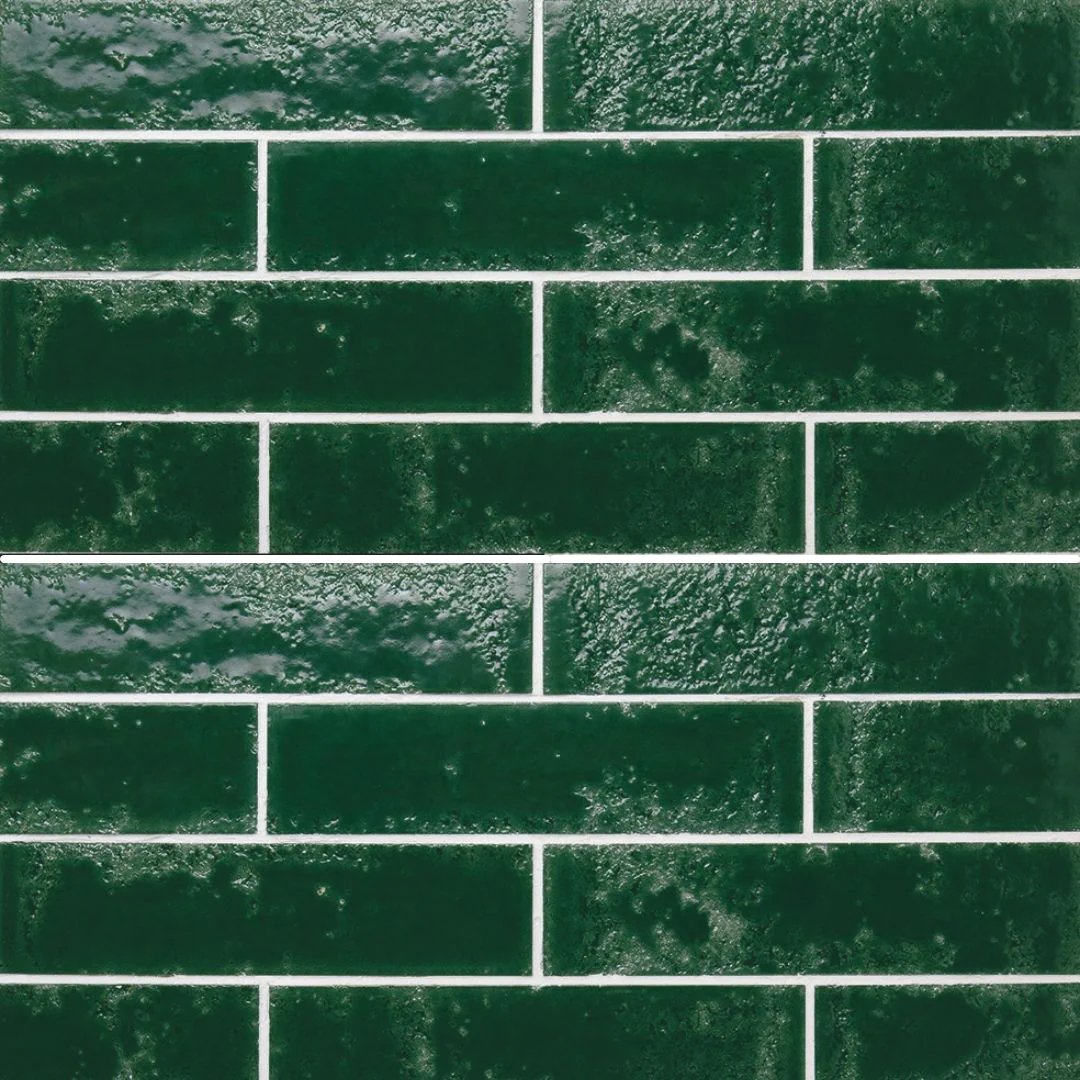 Pukka Basil Green, 2.5" x 10" - Ceramic Tile