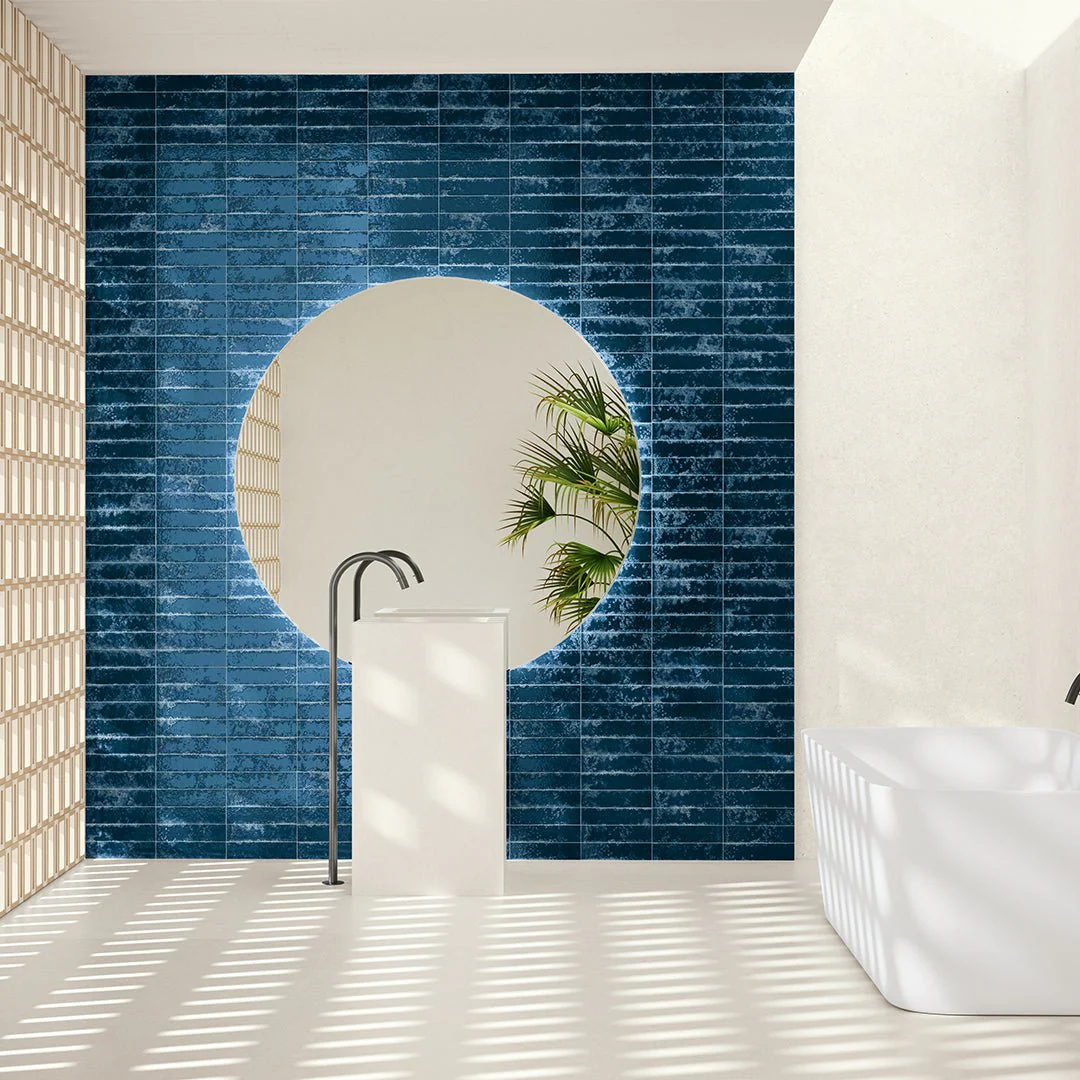 Pukka Prussian Blue, 2.5" x 10" - Ceramic Tile - Image 2