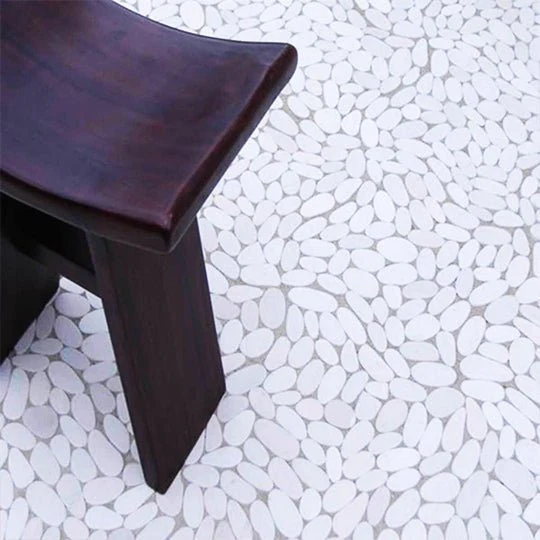 Glacier White - Shaved Pebble Tile - Image 2