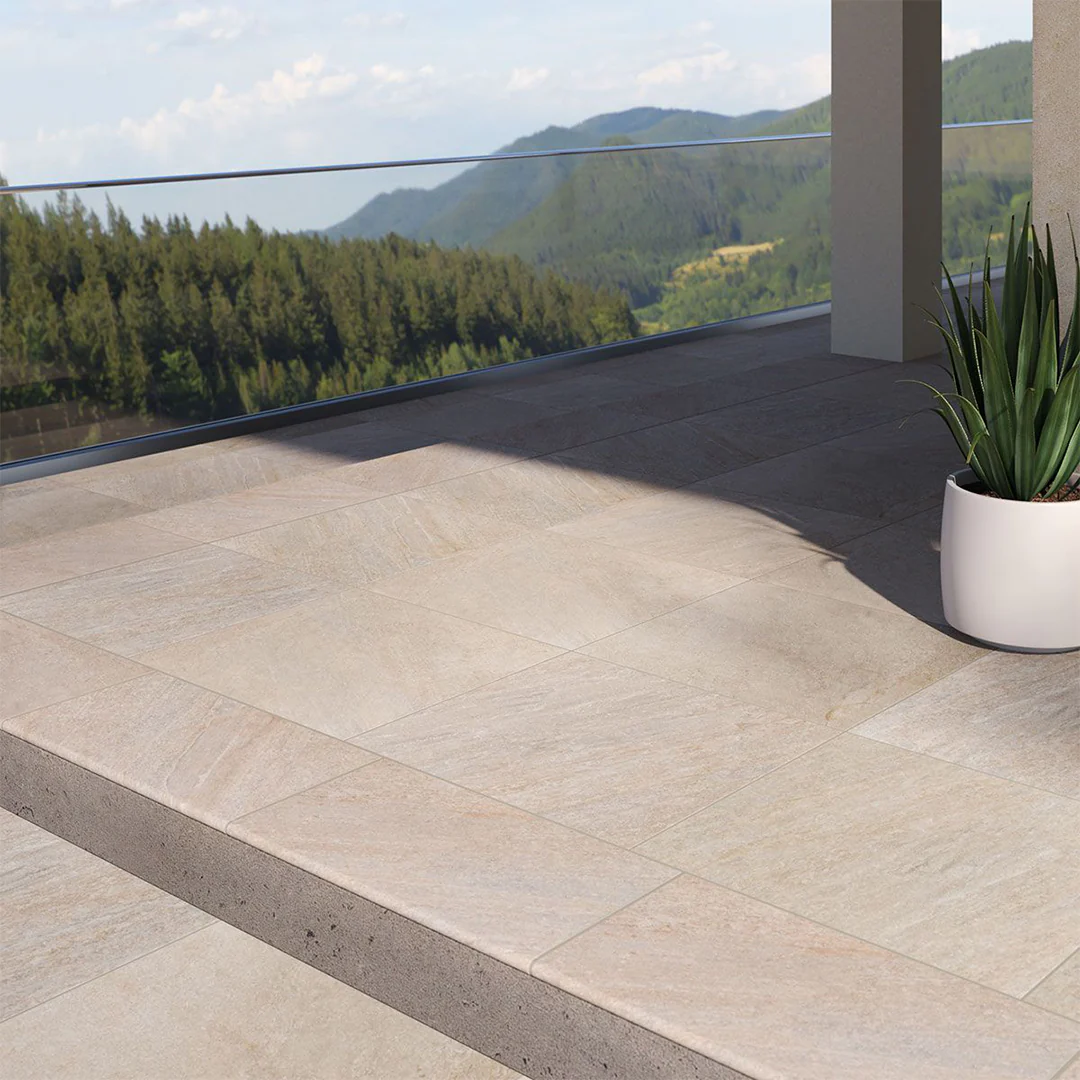 Quartz Beige, 24" x 24" - 2CM Outdoor Porcelain Paver - Image 4