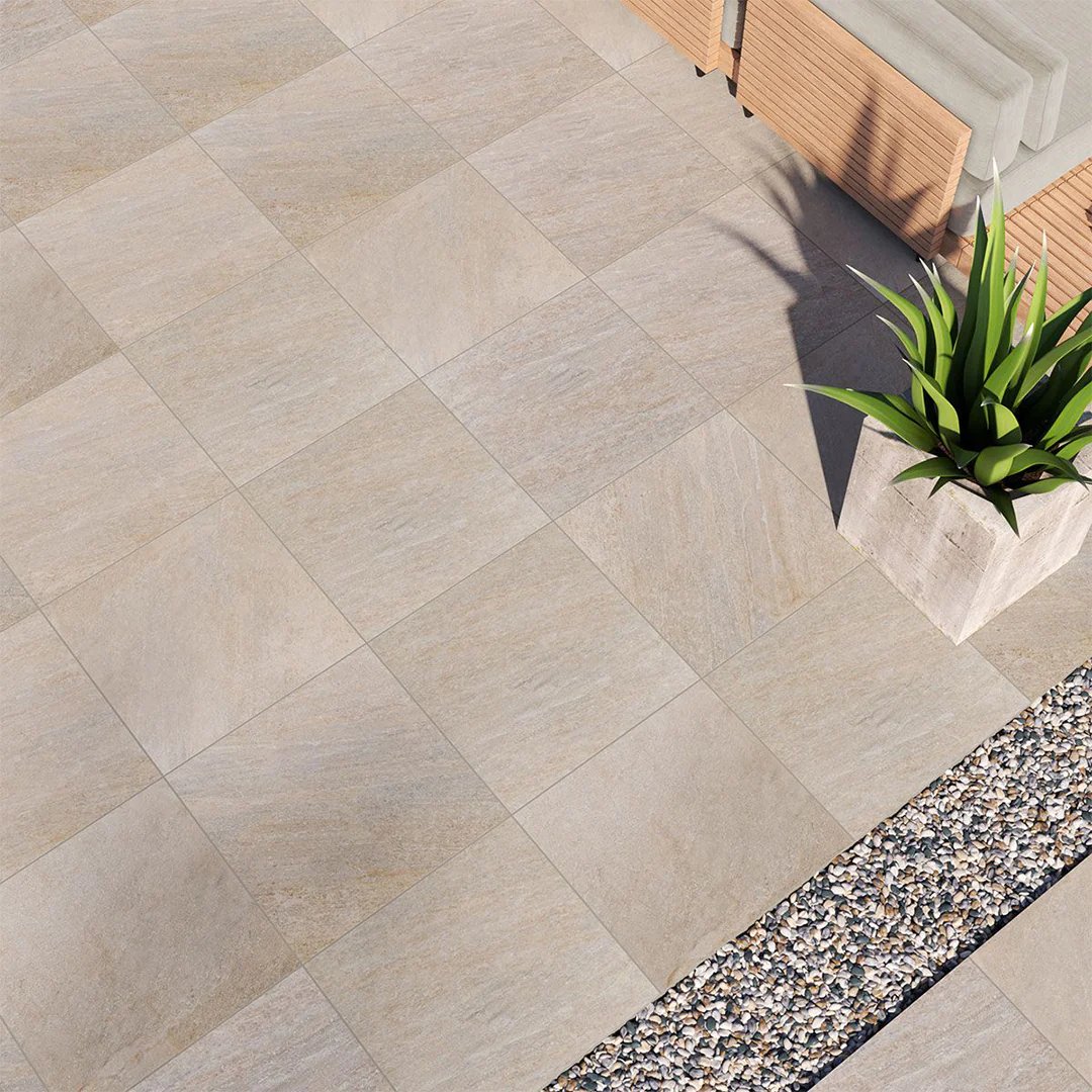 Quartz Beige, 24" x 24" - 2CM Outdoor Porcelain Paver - Image 5