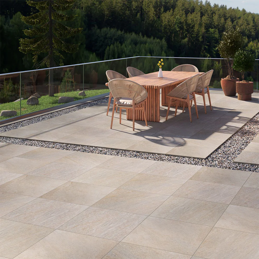 Quartz Beige, 24" x 24" - 2CM Outdoor Porcelain Paver - Image 7