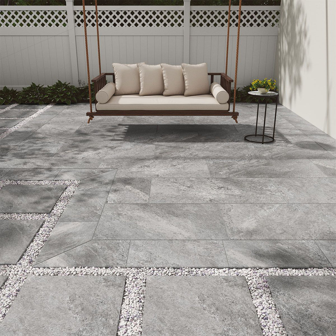 Quarzo Gray, 24" x 48" - 2CM Outdoor Porcelain Paver - Image 2