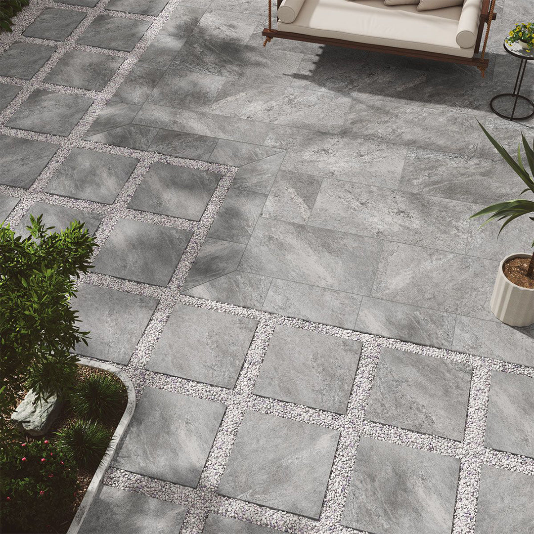 Quarzo Gray, 24" x 48" - 2CM Outdoor Porcelain Paver - Image 3