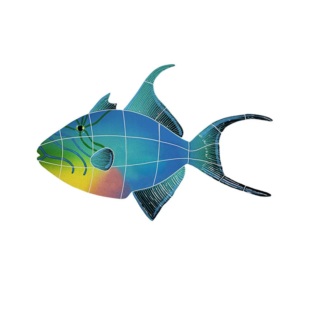 Queen Triggerfish - Pool Mosaic