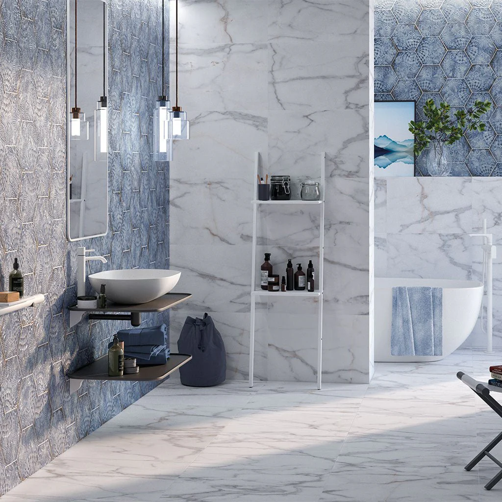 Reactive Marina, Hexagon - Porcelain Tile - Image 2