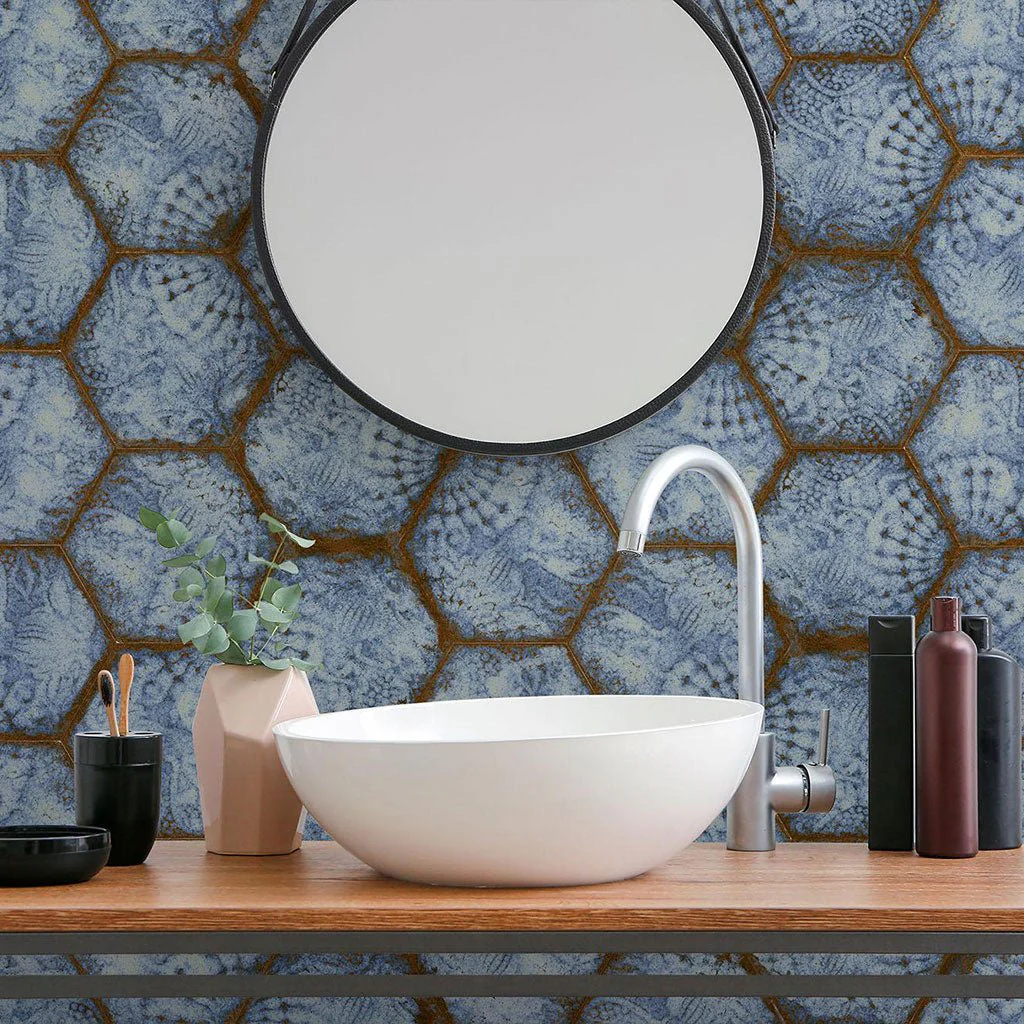 Reactive Marina, Hexagon - Porcelain Tile - Image 3
