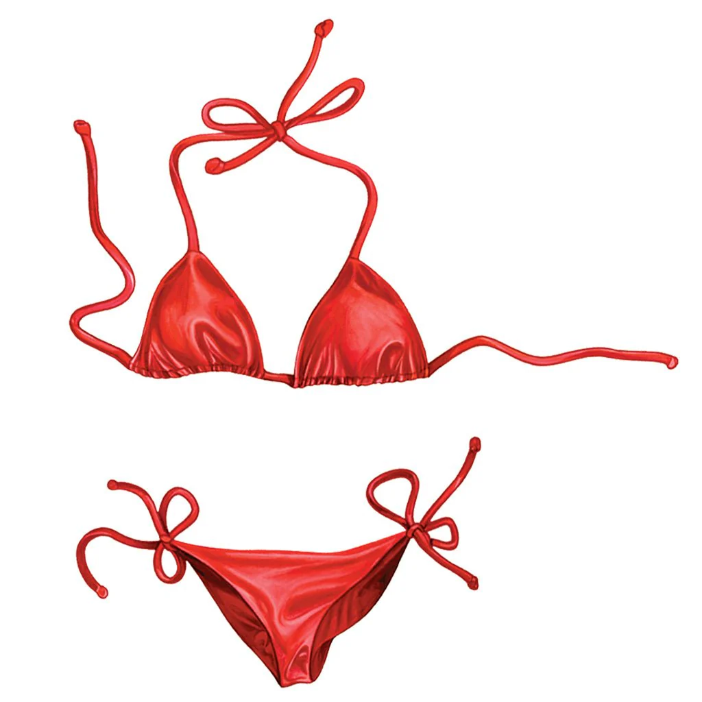 Red Bikini, Porc - Pool Mosaic