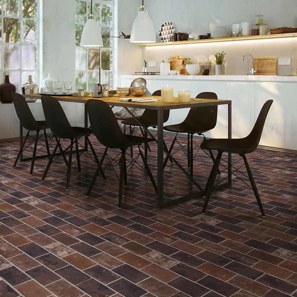 Red Brickstone, 2" x 10" - Porcelain Tile - Image 5