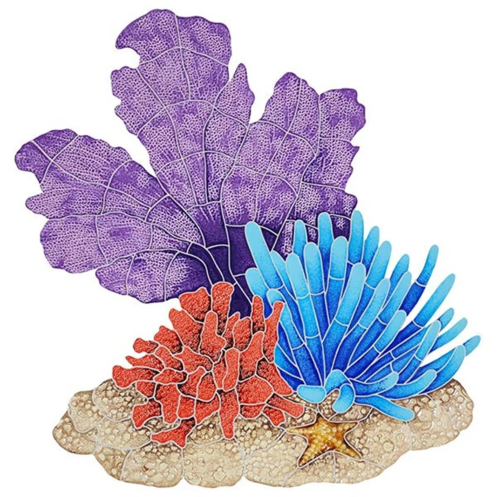 Reef Fan Scene - Pool Mosaic