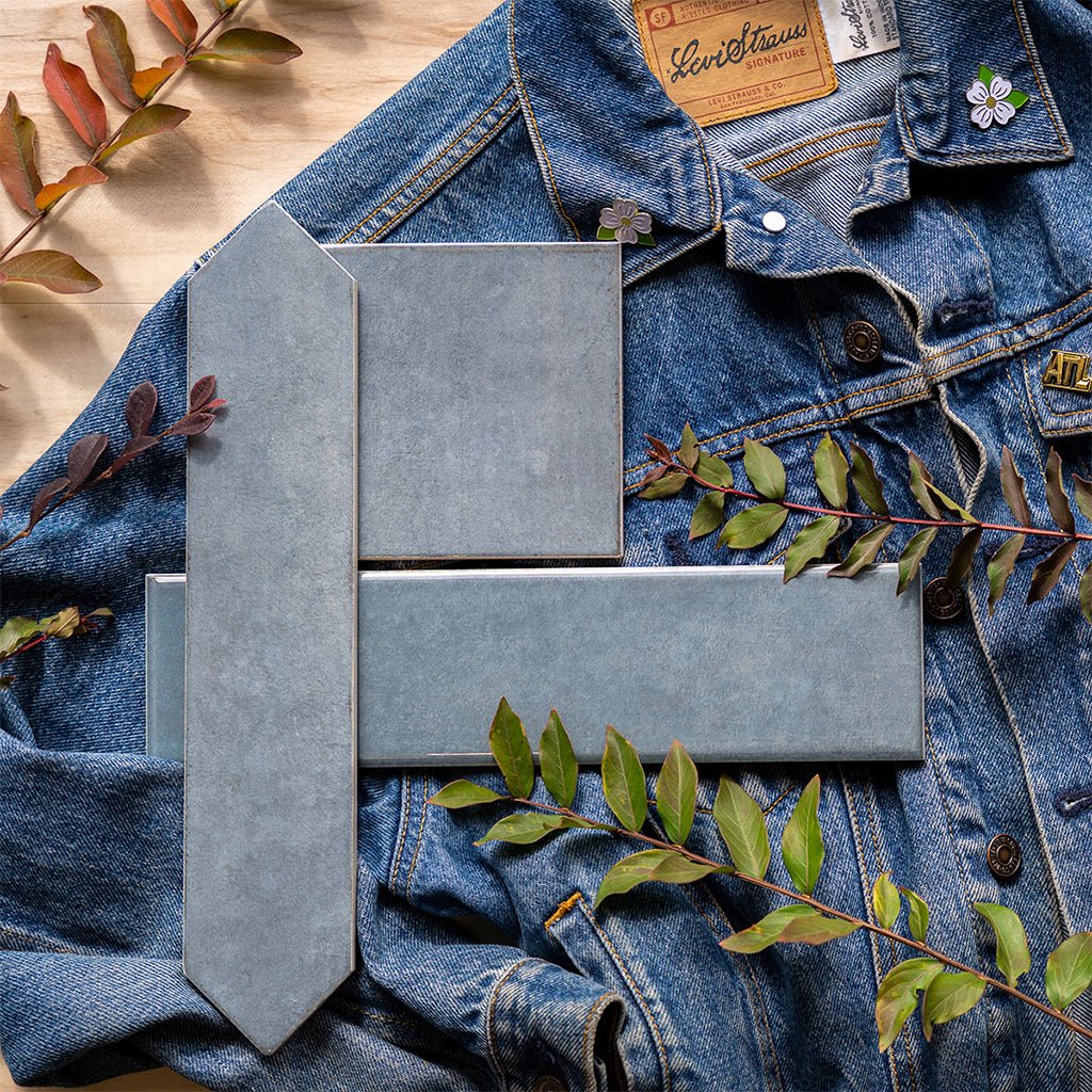 Renzo Denim Pickett, 2.5" x 13" - Ceramic Tile - Image 2