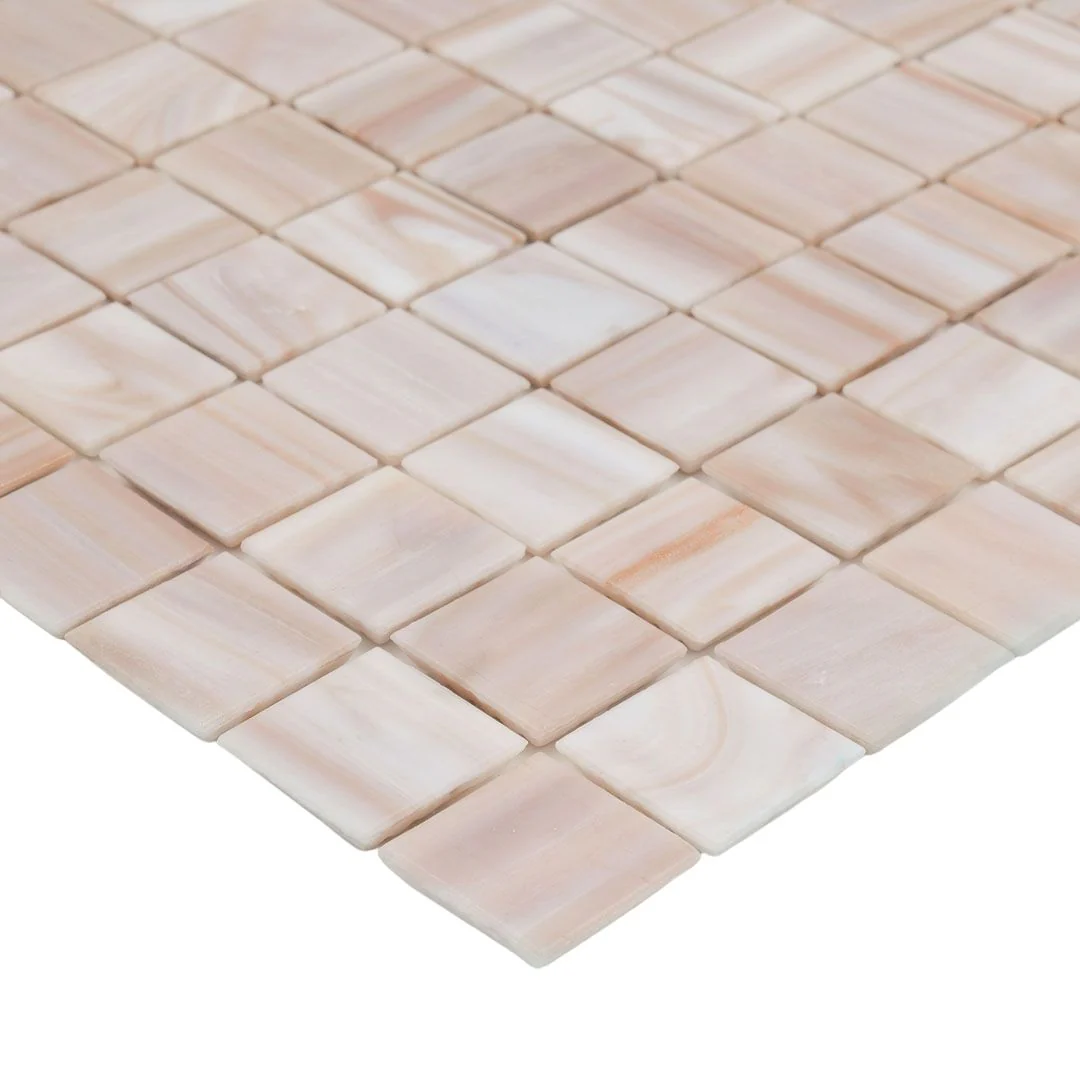 221 Rose Quartz, 3/4" x 3/4" - Glass Tile - Image 2