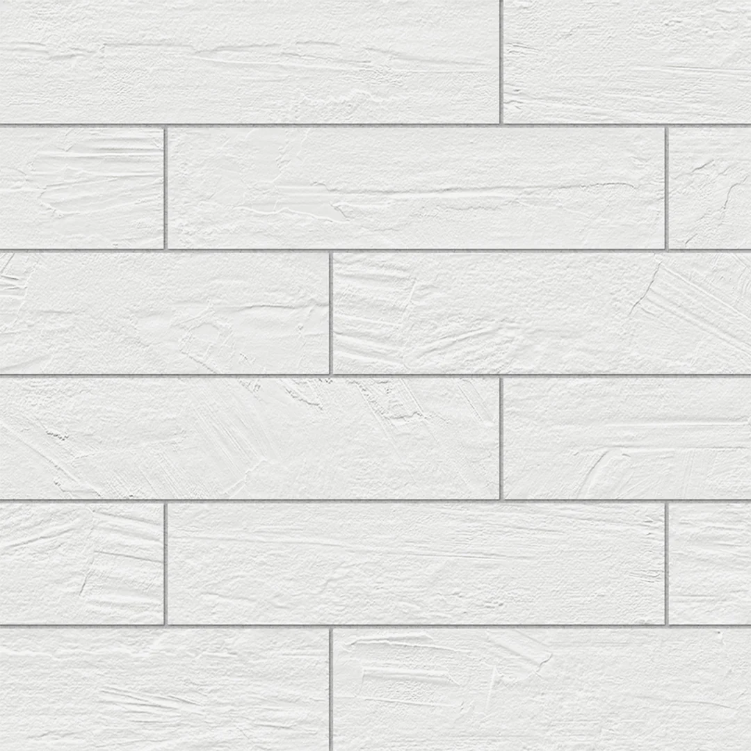 Saltstone Venetian Crystal White, 6" x 24" - Porcelain Tile