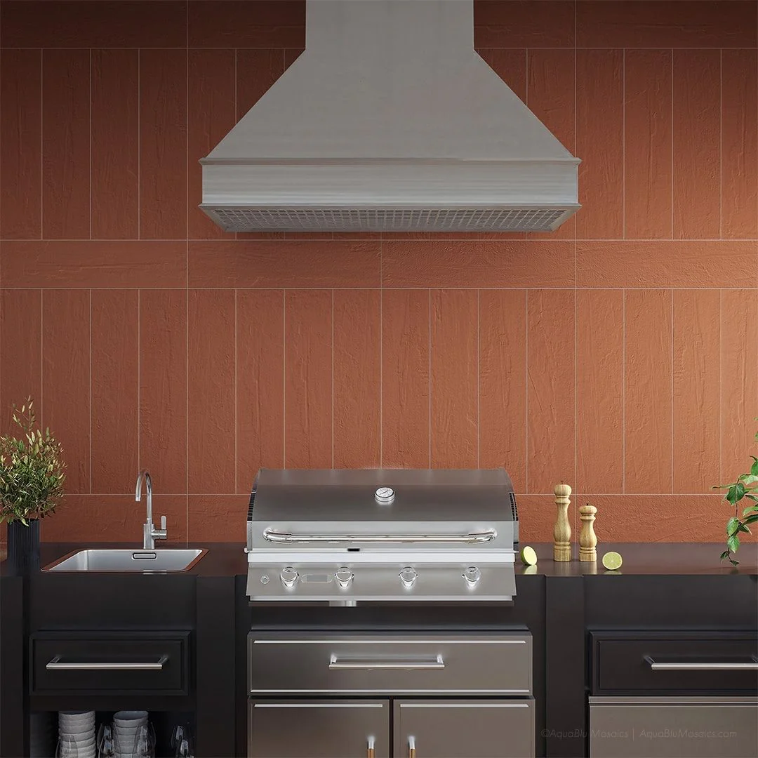 Saltstone Venetian Red, 6" x 24" - Porcelain Tile - Image 3