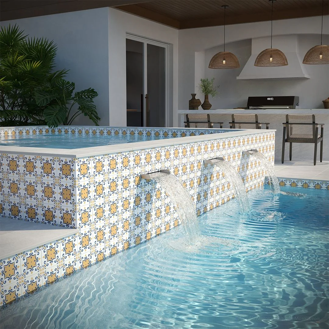 San Sebastian, 6" x 6" - Porcelain Pool Tile - Image 2