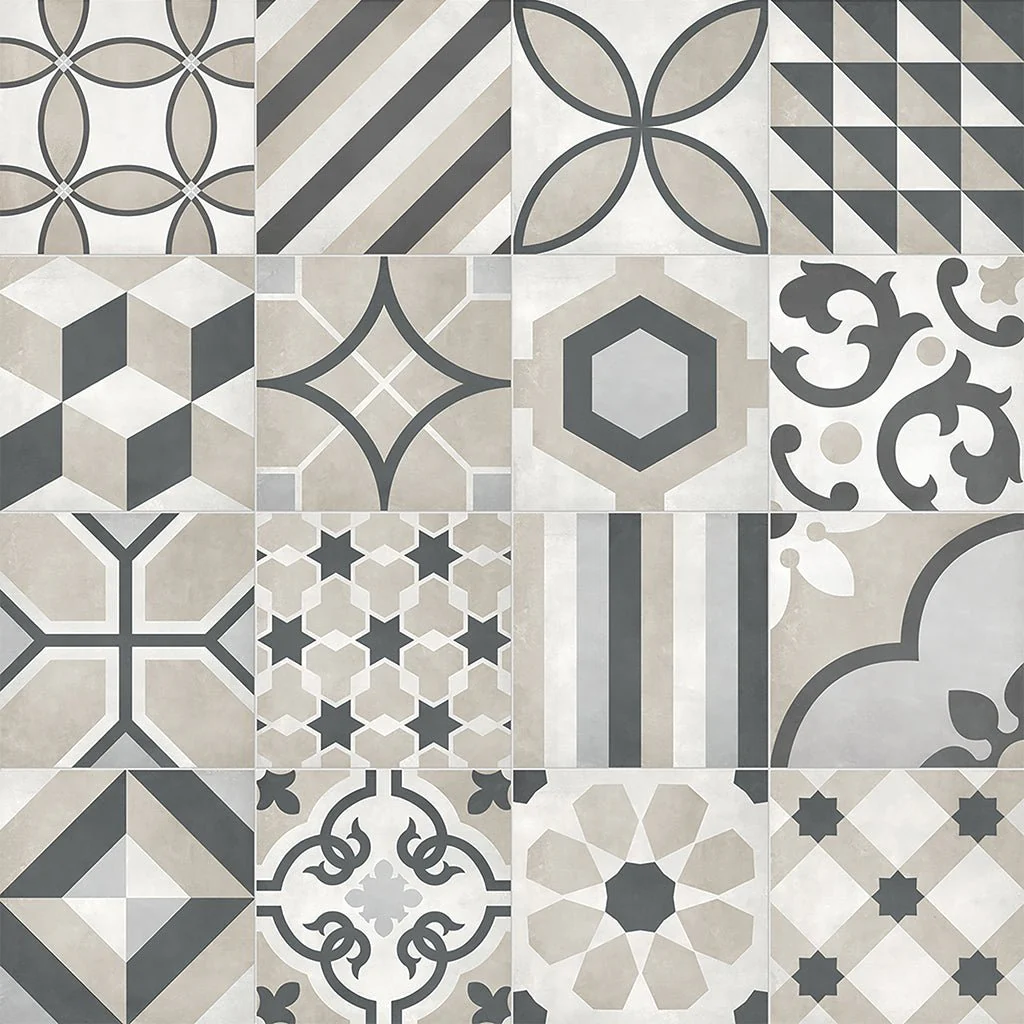 Sand Deco Blend, 8" x 8" - Porcelain Tile - Image 2