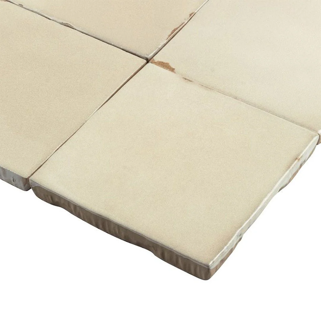 Sand Dune Zellige, 4" x 4" - Ceramic Tile - Image 4