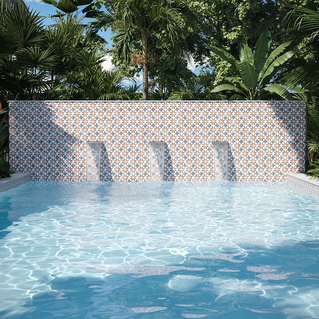 Santa Cruz, 6" x 6" - Porcelain Pool Tile - Image 3
