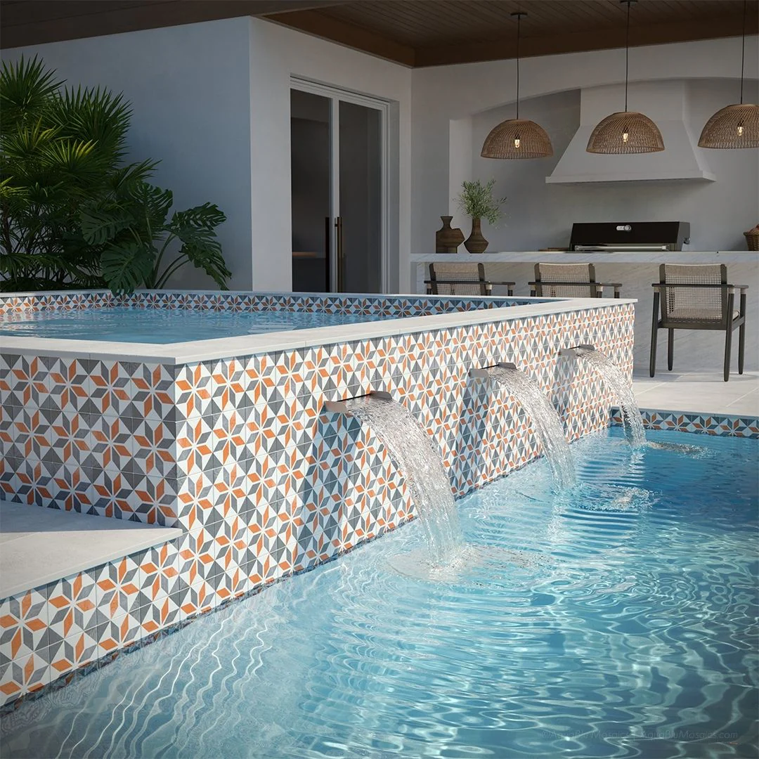 Santa Cruz, 6" x 6" - Porcelain Pool Tile - Image 4