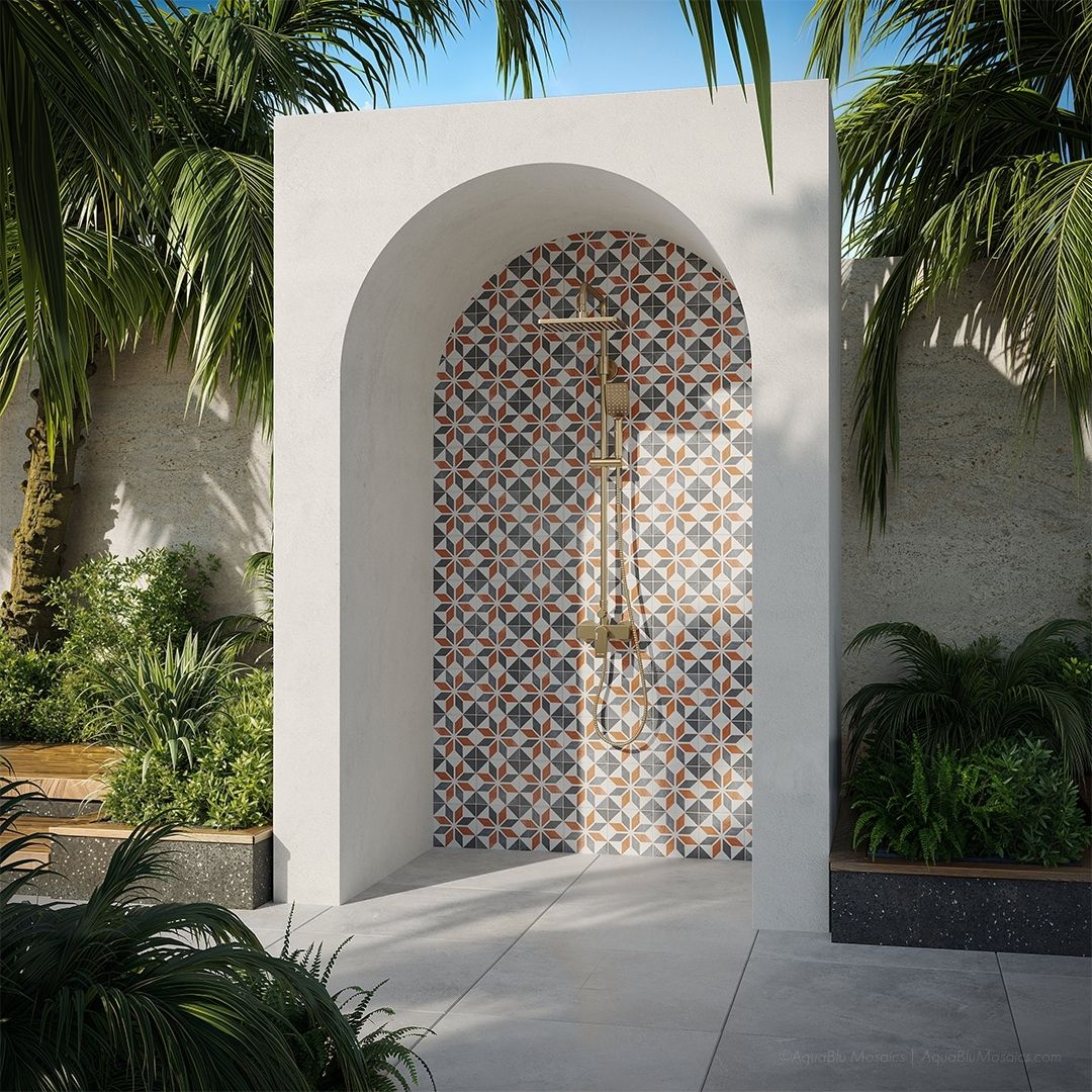 Santa Cruz, 6" x 6" - Porcelain Pool Tile - Image 5