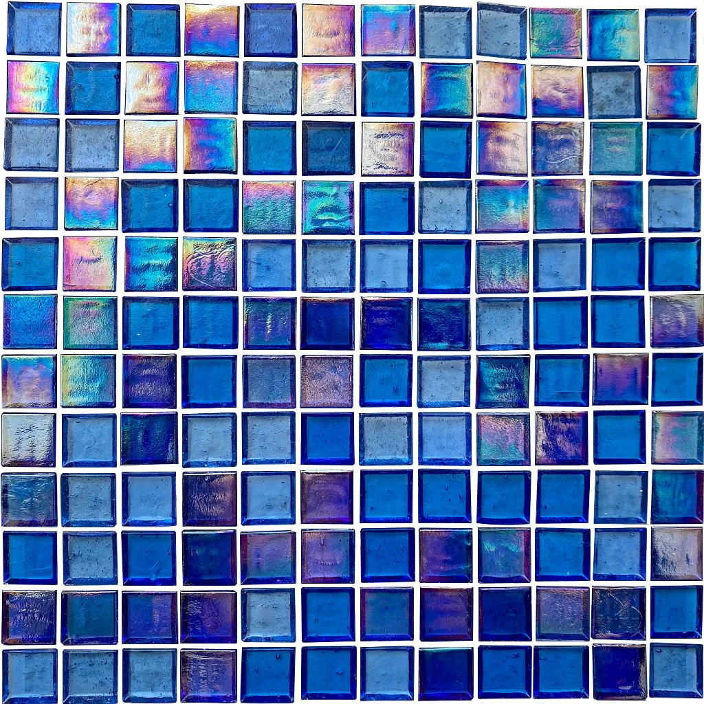Santorini, 1" x 1" Stacked - Glass Tile