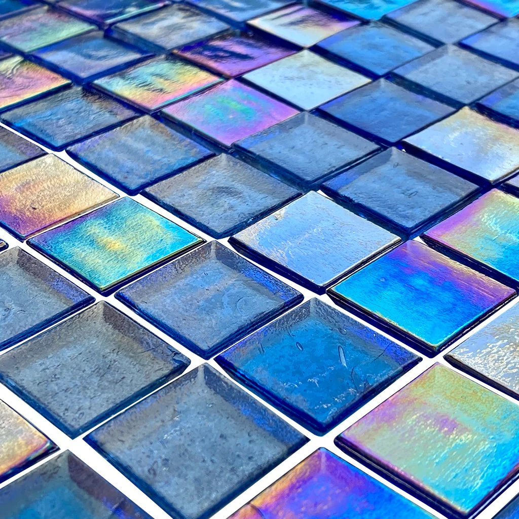 Santorini, 1" x 1" Stacked - Glass Tile - Image 2