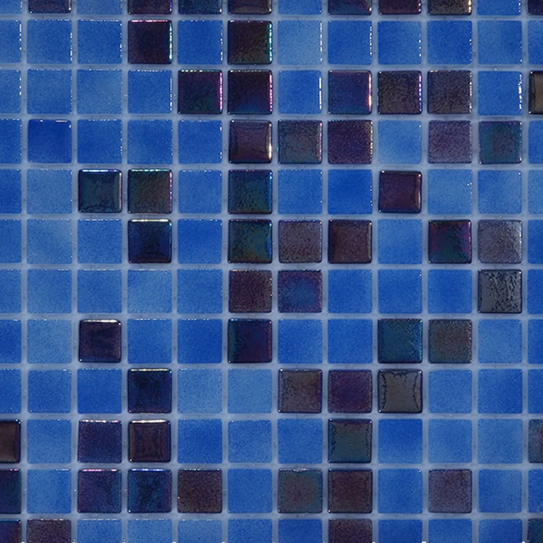 Sapphire Splash, 1" x 1" - Glass Tile - Image 4