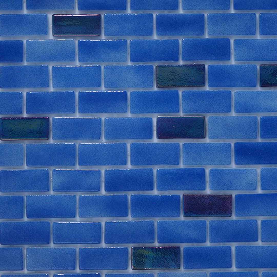 Sapphire Splash, 1" x 2" - Glass Tile - Image 3