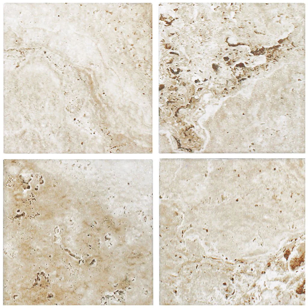 Scavo White, 6" x 6" - Porcelain Pool Tile