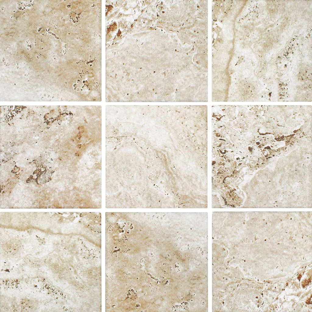 Scavo White, 6" x 6" - Porcelain Pool Tile - Image 2