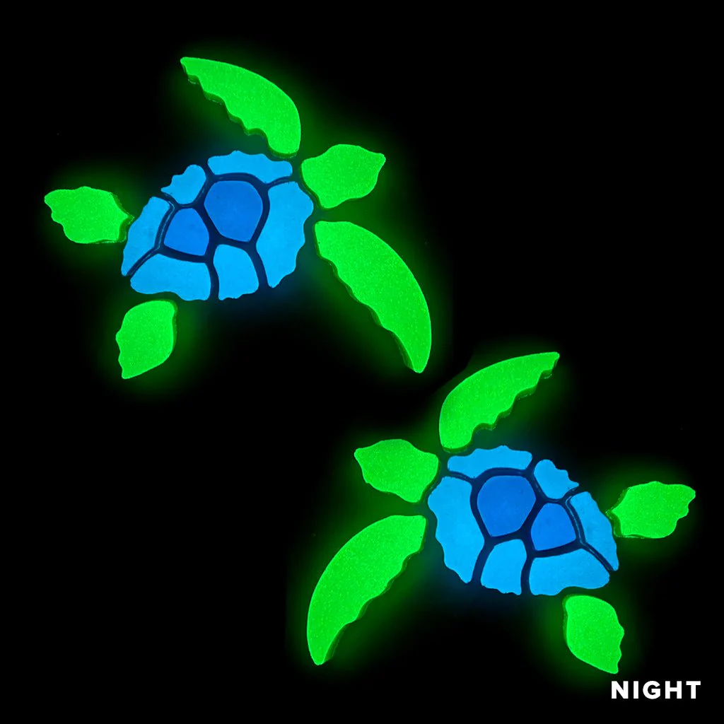 Sea Turtle - Left and Right - Glow in the Dark Pool Mosaics - Image 2