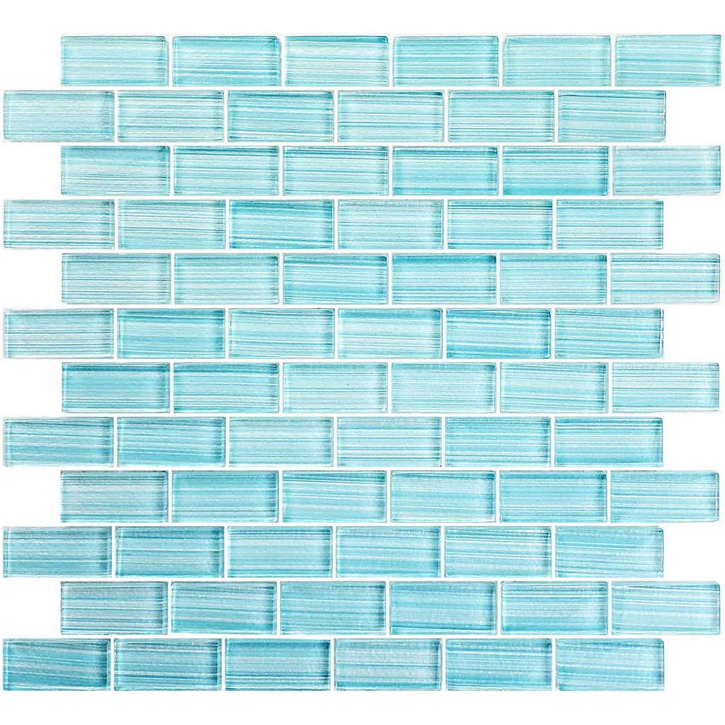 Seafoam Blend, 1" x 2" - Glass Tile