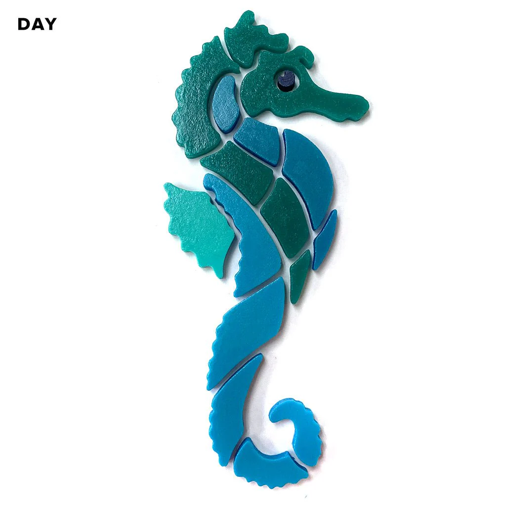 Seahorsey - Right - Glow in the Dark Pool Mosaics - Image 3