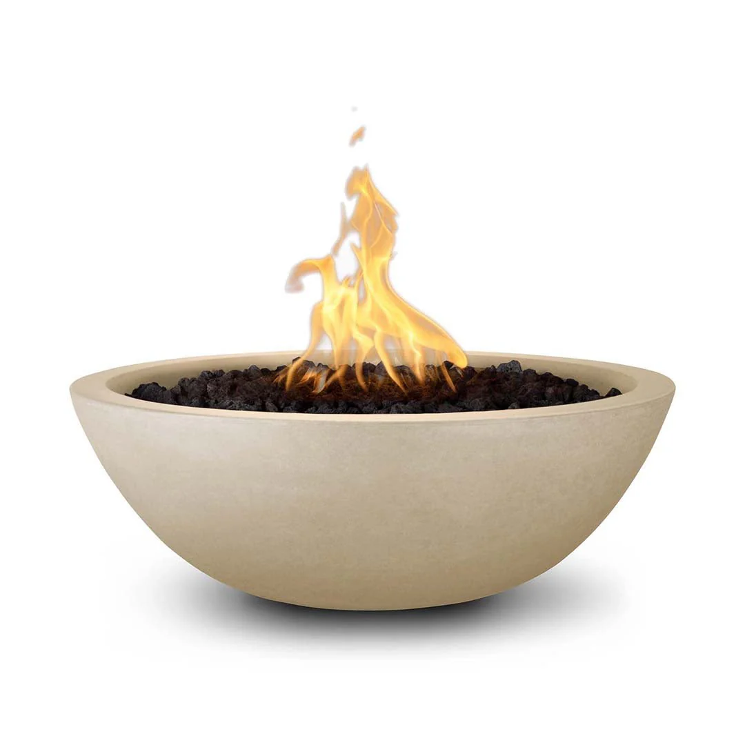 Sedona 27" Fire Bowl - GFRC Concrete - Fire Feature - Image 11