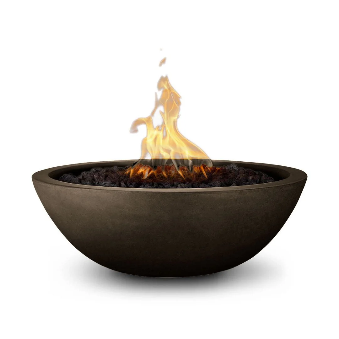 Sedona 27" Fire Bowl - GFRC Concrete - Fire Feature - Image 12