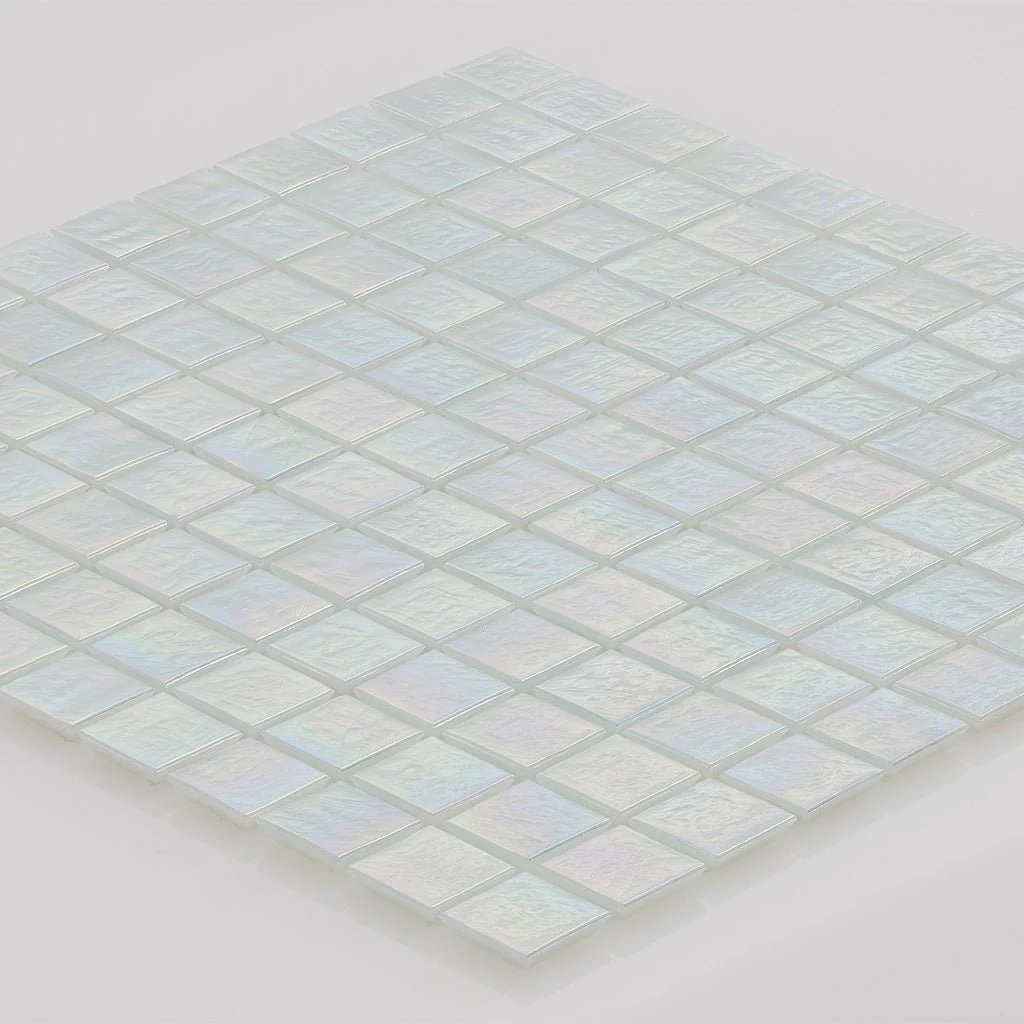 Selenite Opaque Iridescent, 1" x 1" - Glass Tile - Image 2