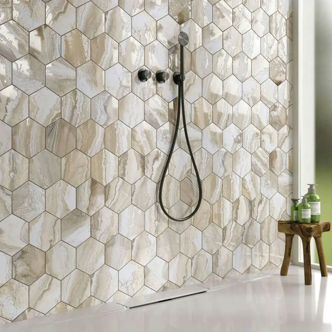 Selleny Beige, Hexagon - Porcelain Tile - Image 3