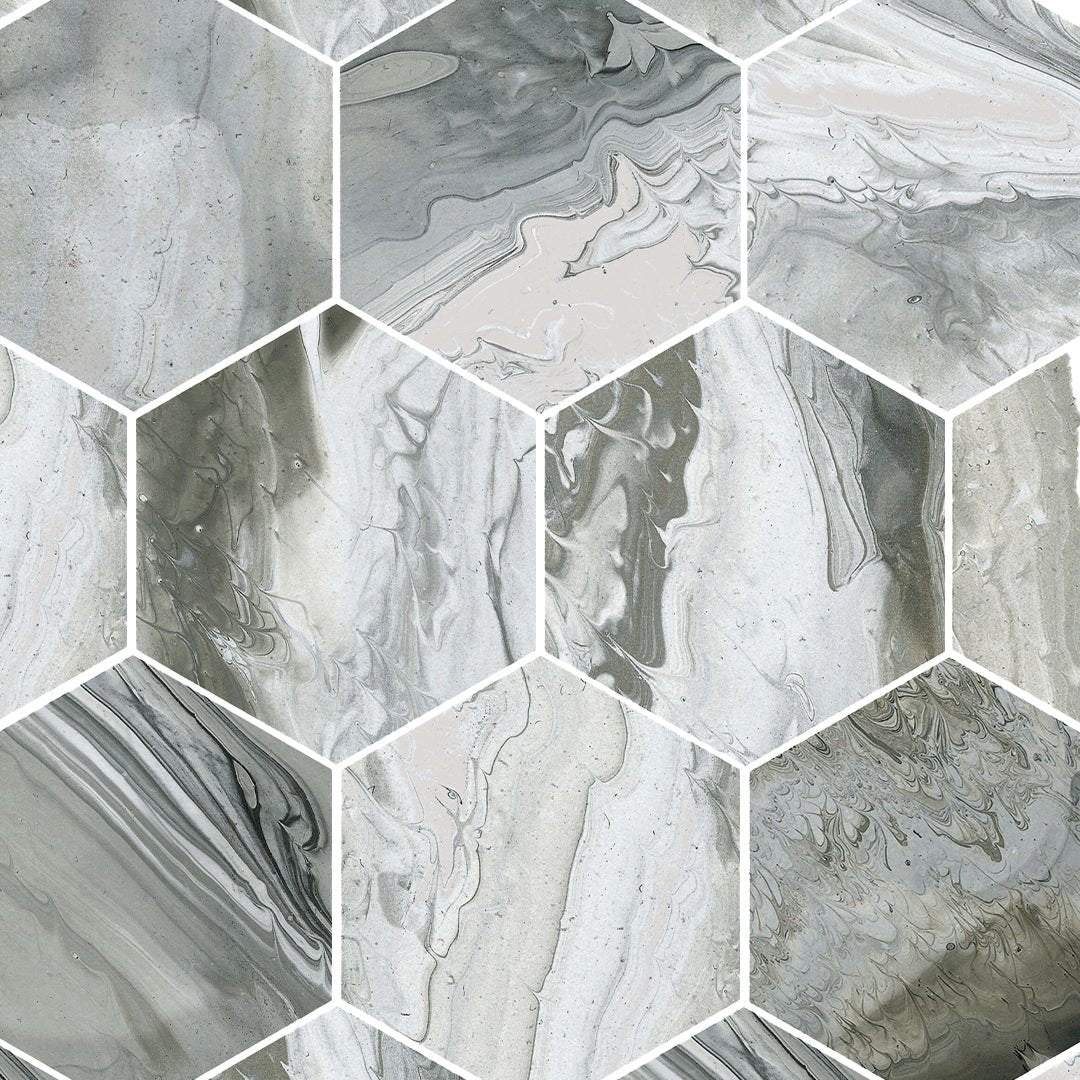 Selleny Gray, Hexagon - Porcelain Tile