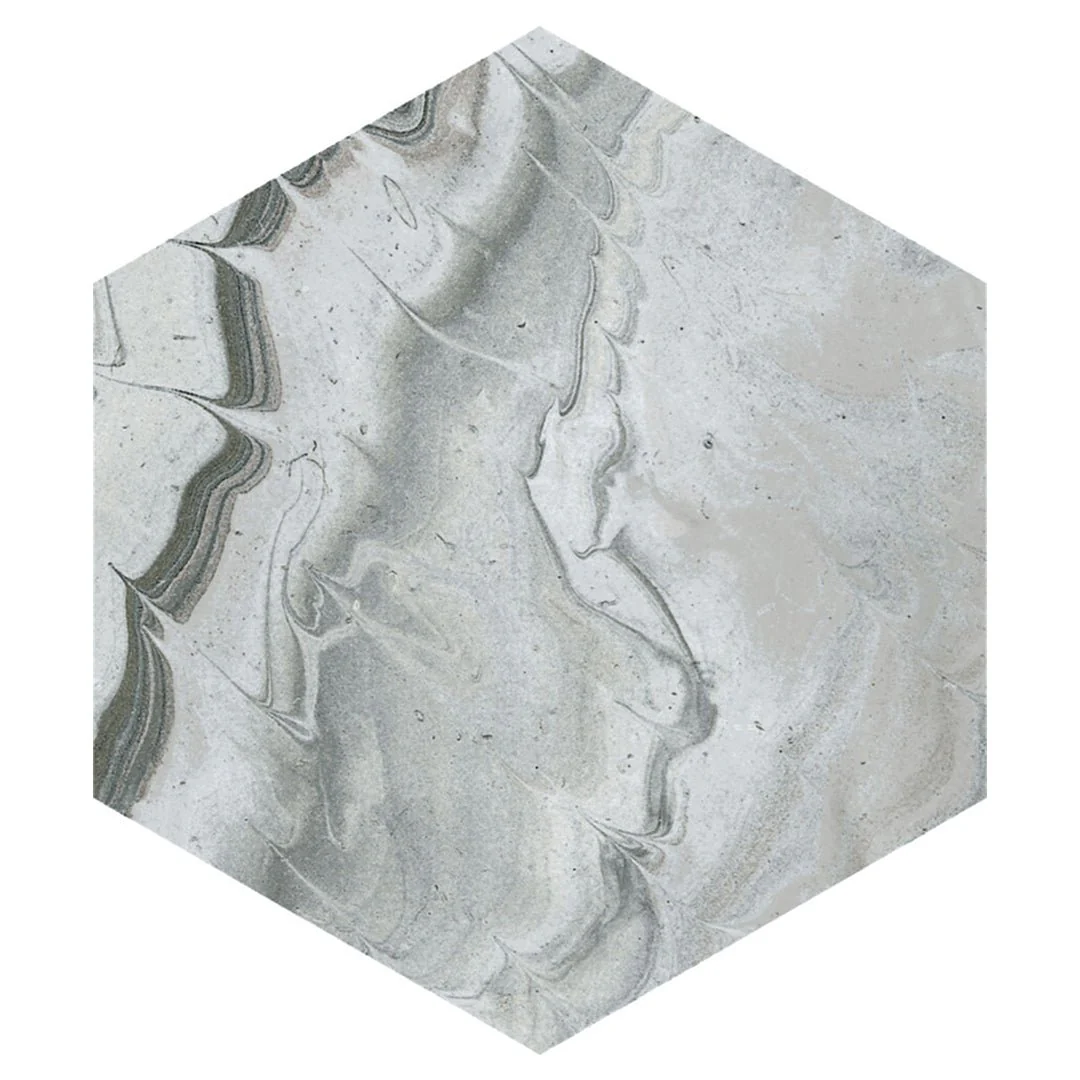 Selleny Gray, Hexagon - Porcelain Tile - Image 2