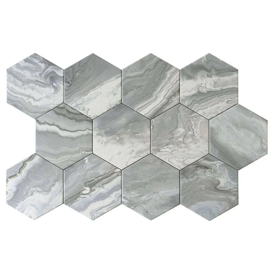 Selleny Gray, Hexagon - Porcelain Tile - Image 3