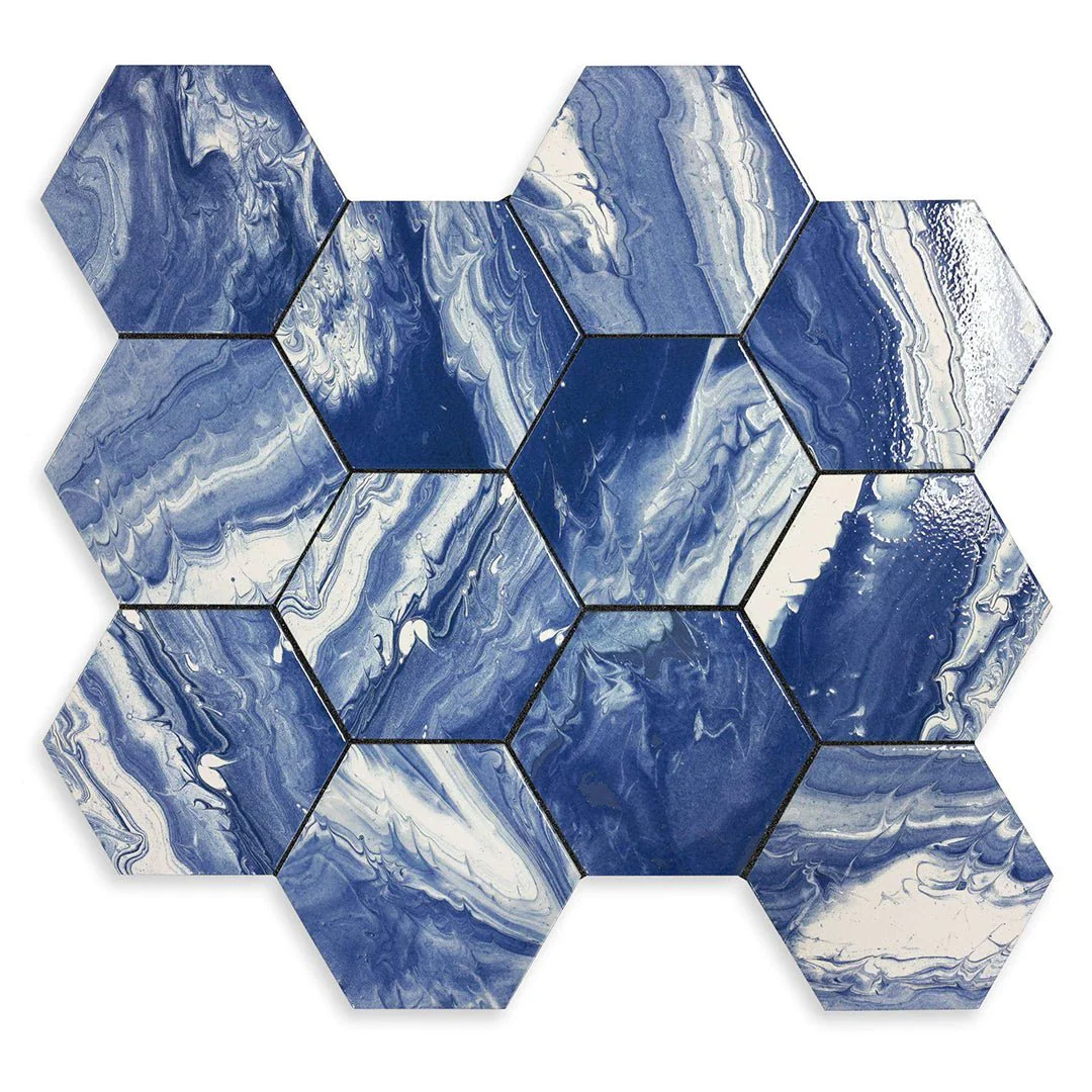 Selleny Ocean, Hexagon - Porcelain Tile - Image 4