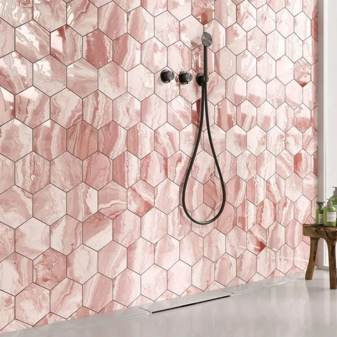 Selleny Salmon, Hexagon - Porcelain Tile - Image 2