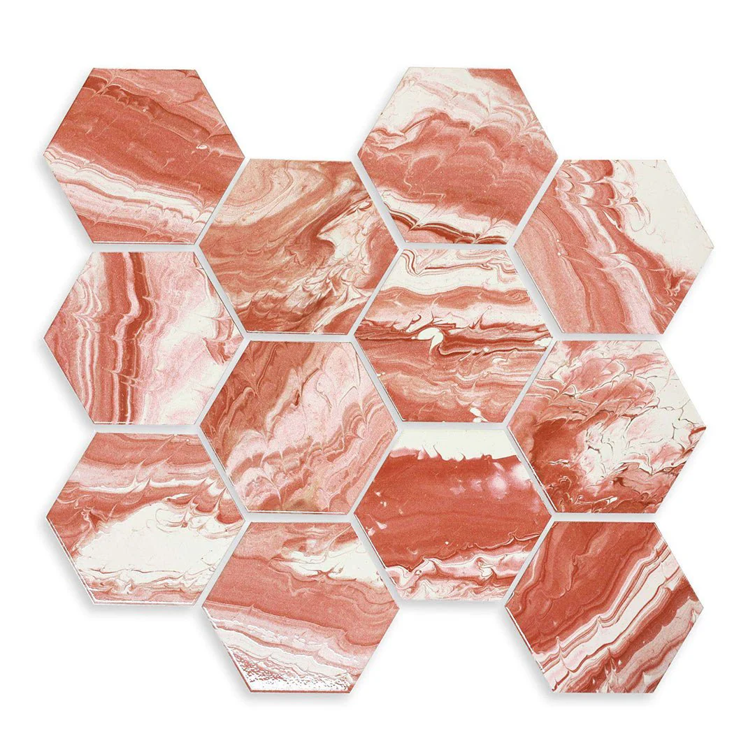 Selleny Salmon, Hexagon - Porcelain Tile - Image 3