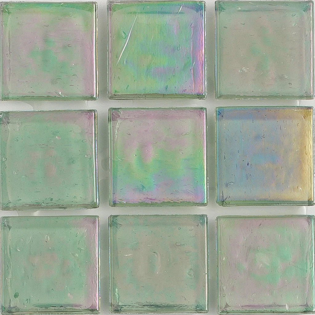 Serpentine Iridescent, 1" x 1" - Glass Tile