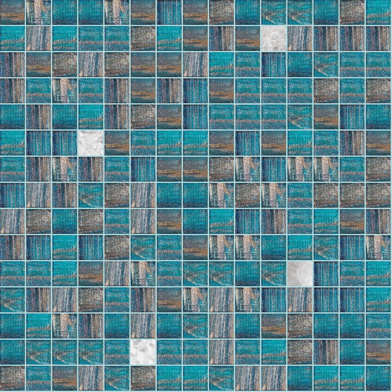 Shaggy, 3/4" x 3/4" - Glass Tile